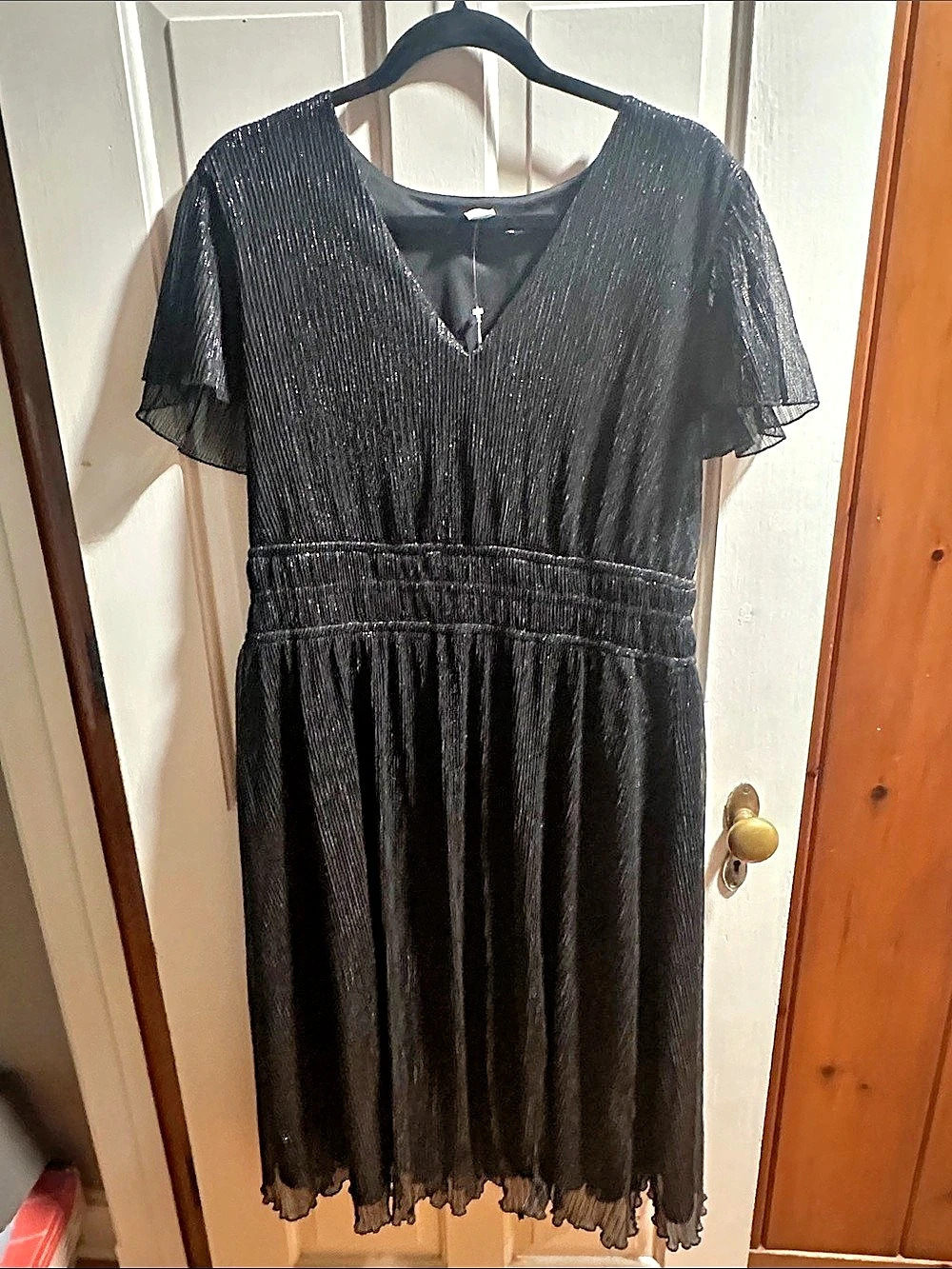 Liz Claiborne Women's Black Midi Dress Size Large NWT